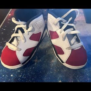 Air Jordan 6 VI Retro TD toddler Carmine 2021 size 7c